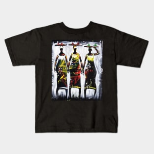 African Women Artwork, Black History Art Kids T-Shirt